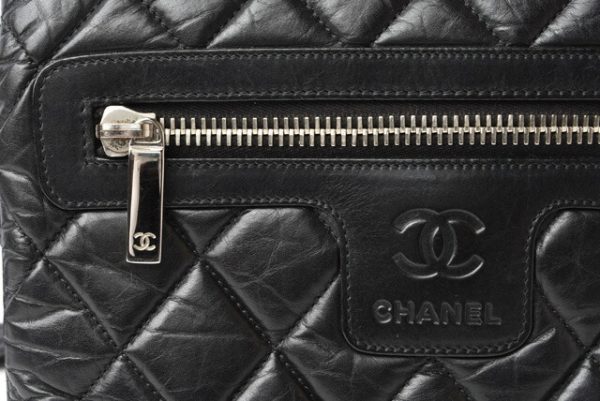 m211110 10 ch 6 Chanel Shoulder Bag Black Bordeaux