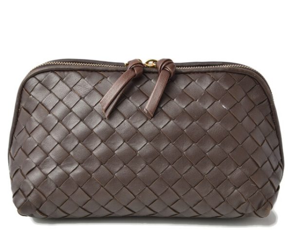 m211110 14 bv 1 Bottega Veneta Pouch Intrecciato Nappa Brown