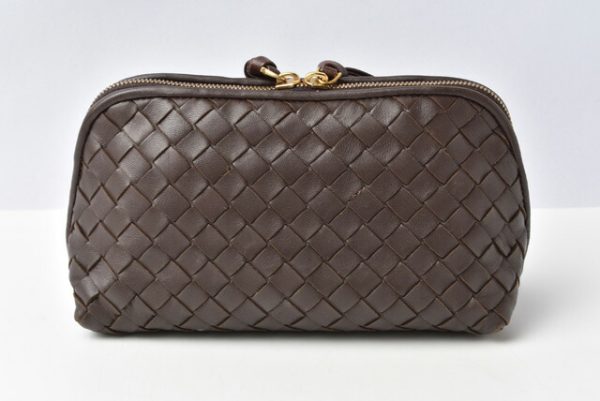 m211110 14 bv 5 Bottega Veneta Pouch Intrecciato Nappa Brown