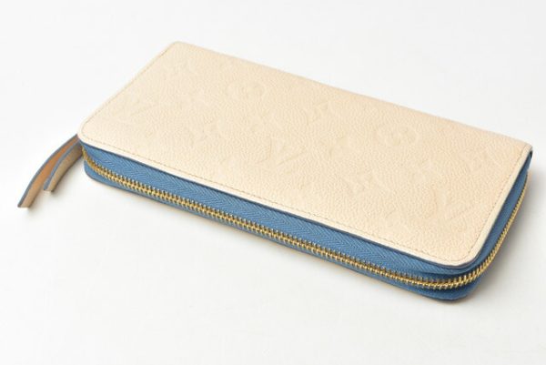 m211110 15 lv 2 Louis Vuitton Long Zippy Wallet Empreinte Blue Jean