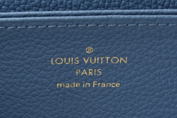 m211110 15 lv 8 Louis Vuitton Long Zippy Wallet Empreinte Blue Jean