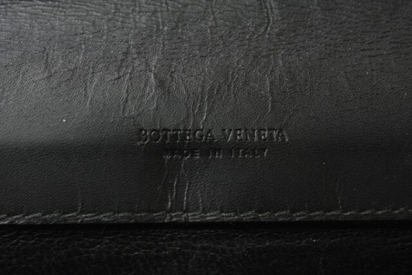 m211110 16 bv 9 Bottega Veneta Long Wallet Intrecciato Black