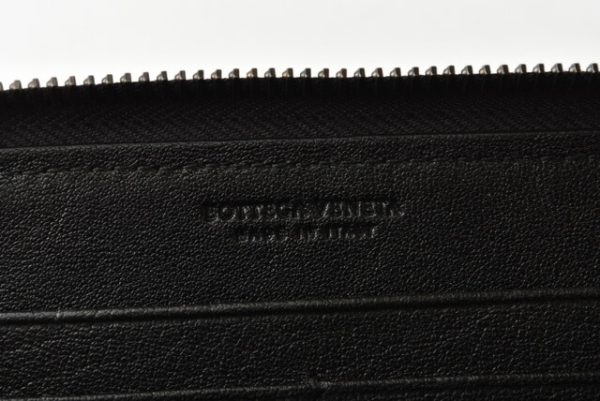 m211110 17 bv 7 Bottega Veneta Long Wallet Intrecciato Black