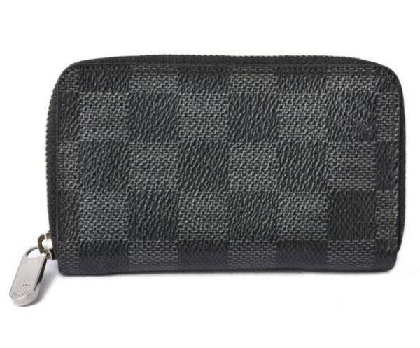 m211110 18 lv 1 Louis Vuitton Zippy Coin Mini Wallet Damier Graphite