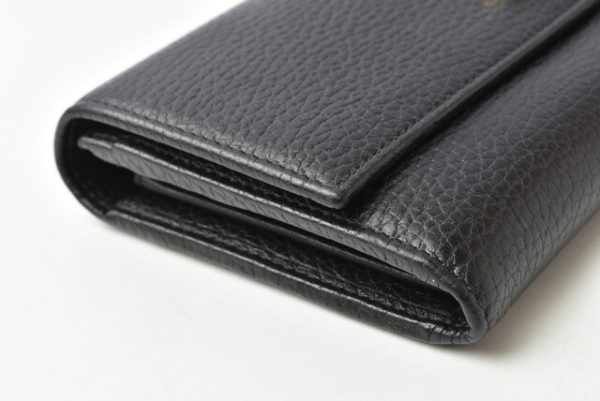 m211110 21 g 4 Gucci Long Wallet Petit Marmont Black