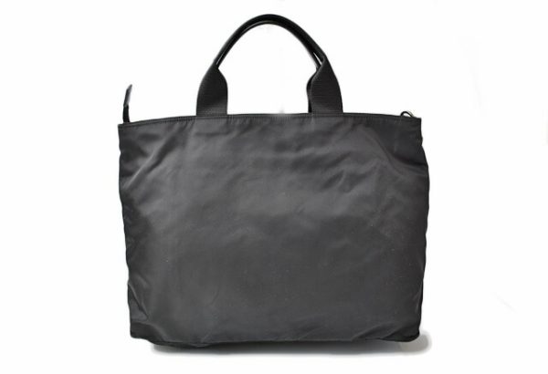 m211110 26 p 3 Prada 2 Way Tote Bag Nylon Black