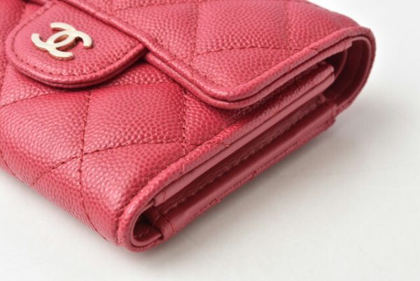 m211110 31 ch 4 CHANEL Small Flap Wallet Caviar Skin Pink