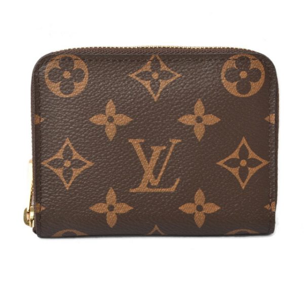 m211110 34 lv 1 Louis Vuitton Zippy Coin Card Case Monogram Brown