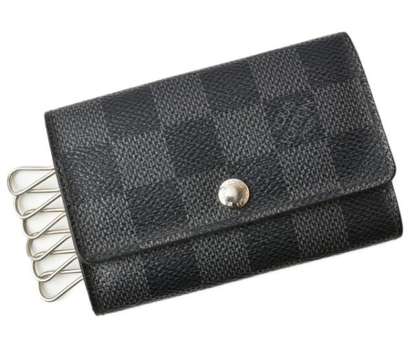 m211210 13 lv 1 Louis Vuitton Key Case Multicle Damier Graphite