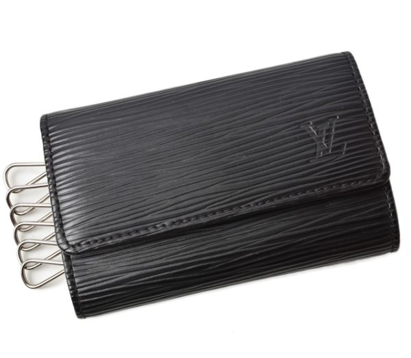 m211210 14 lv 1 Louis Vuitton 6 Key Case Epi Noir