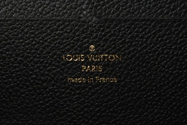 m211210 15 lv 6 Louis Vuitton Clemence Wallet Long Empreinte Noir Black