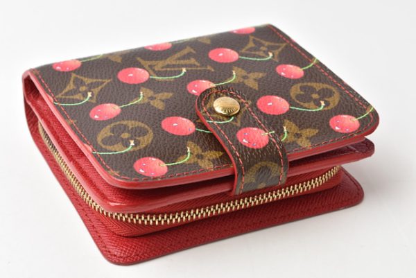 m211210 44 lv 5 Louis Vuitton Wallet Ship Monogram Cherry