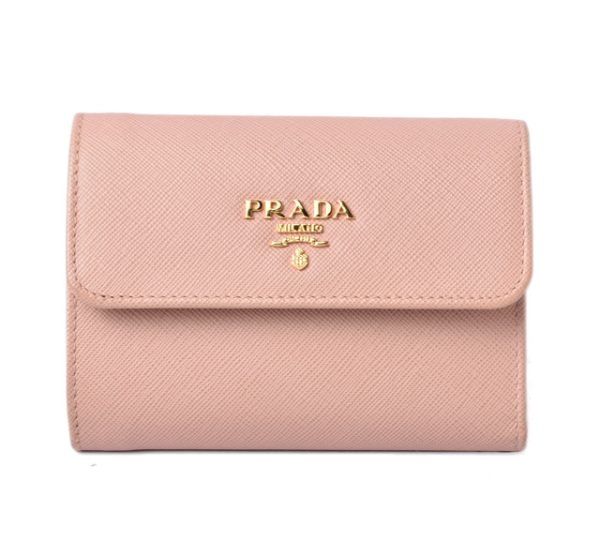 m211210 50 p 1 Prada Wallet TrifSaffiano Metal Orchidea Pink