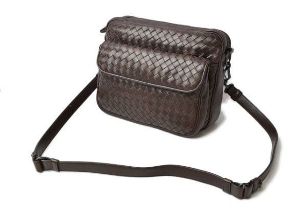 m211210 52 bv 3 Bottega Veneta Shoulder Bag Intrecciato Brown