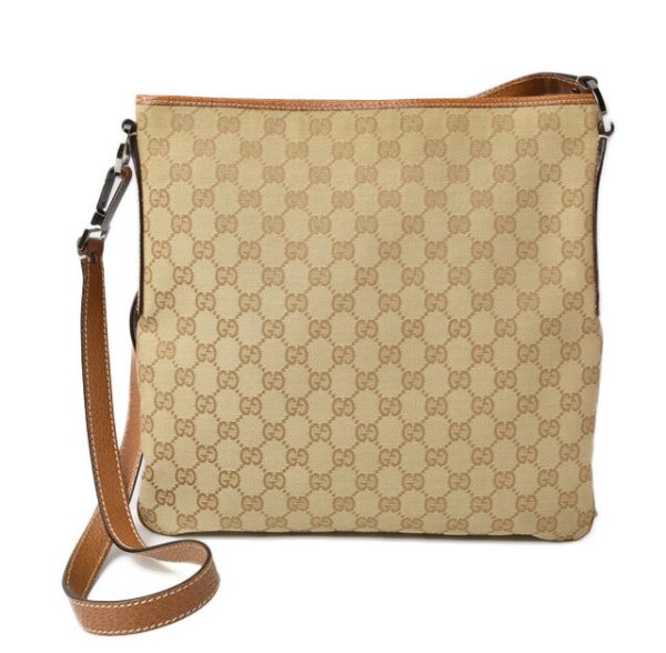 m211210 56 g 1 Gucci Messenger Bag GG Beige