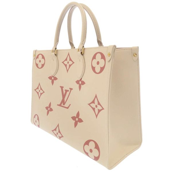 m21575 02 Louis Vuitton On the Go MM Tote Bag Monogram Empreinte Black