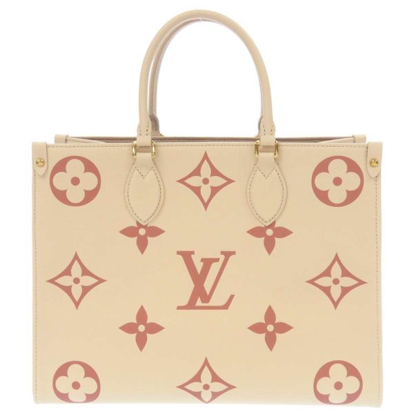 m21575 03 Louis Vuitton On the Go MM Tote Bag Monogram Empreinte Black