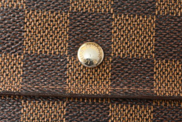 m2201 22 lv 3 Louis Vuitton Porte Tresor Wallet TrifDamier Brown