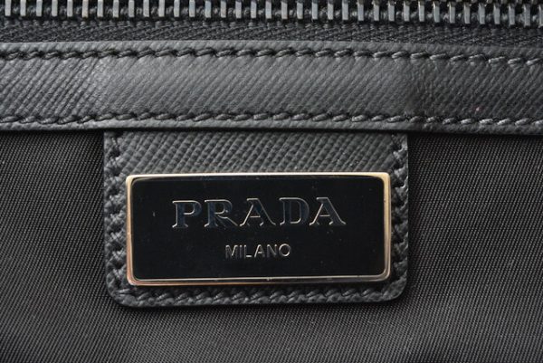 m2201 28 p 8 Prada Tote Bag A4 Bag Nylon Nero