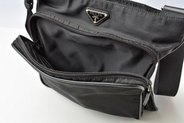 m2201 40 p 10 Prada Shoulder Bag Tessuto Black