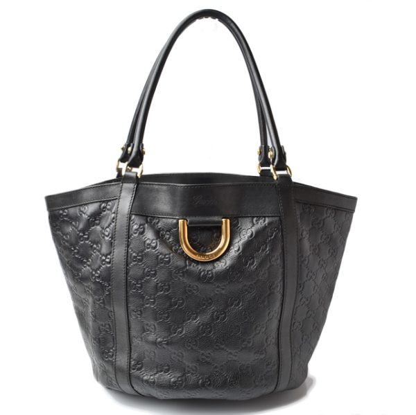 m2201 46 g 1 Gucci Tote Bag Guccisima Black