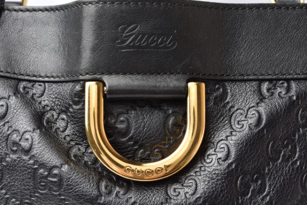 m2201 46 g 7 Gucci Tote Bag Guccisima Black