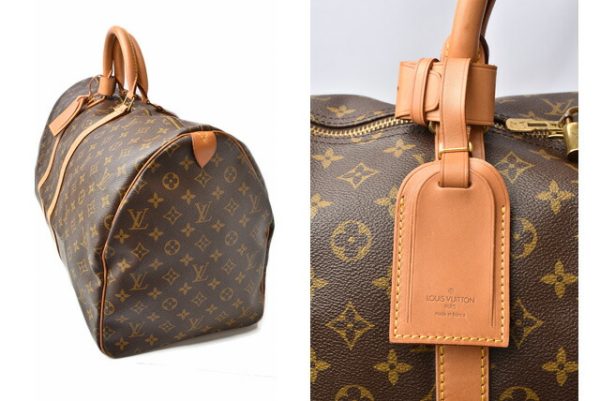 m2201 53 lv 2 Louis Vuitton Keepall 55 Bag Monogram Brown