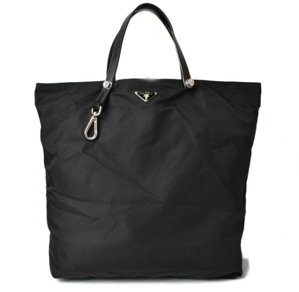 m2203 02 p 1 Prada Shopping Tote Bag Nylon Black