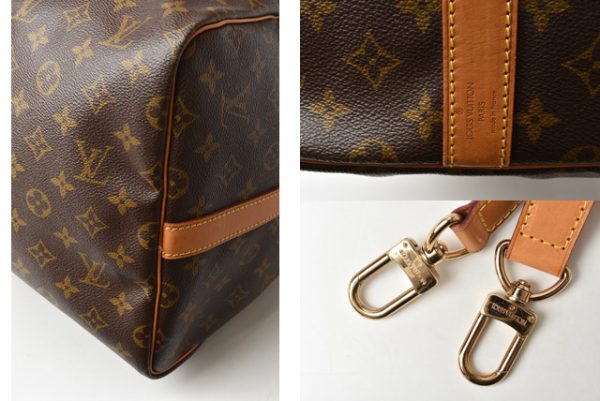 m2203 12 lv 9 Louis Vuitton Keepall 55 Monogram Shoulder Bag