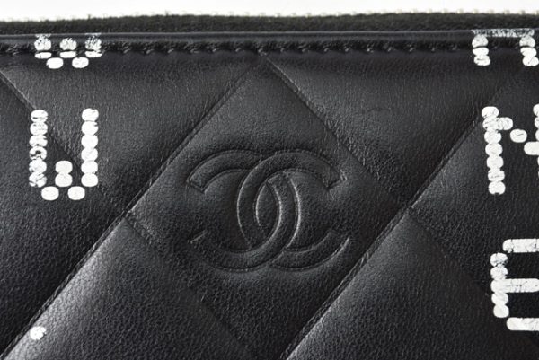 m2203 13 ch 3 Chanel Long Wallet Black