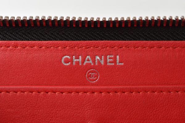 m2203 13 ch 8 Chanel Long Wallet Black