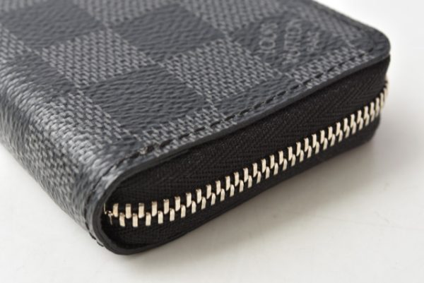 m2203 38 lv 8 Louis Vuitton Coin Case Card Case Zippy Coin Damier Graphite