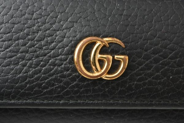 m2203 43 g 3 Gucci Key Case Petit Marmont Black