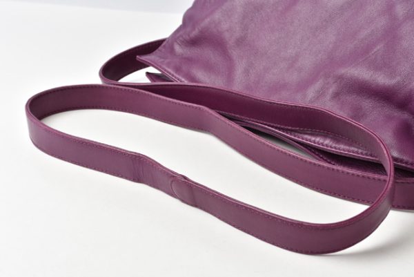 m2204 09 lo 10 Loewe Drawstring Shoulder Bag Lambskin Purple