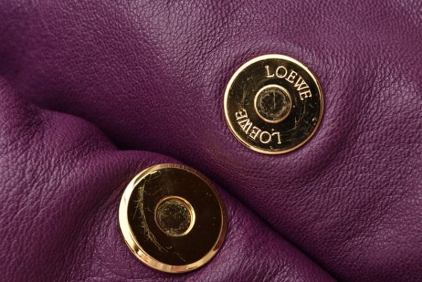 m2204 09 lo 7 Loewe Drawstring Shoulder Bag Lambskin Purple