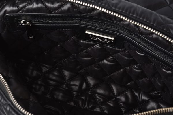 m2204 10 ch 14 CHANEL Shoulder Bag Nylon Ribbon Black