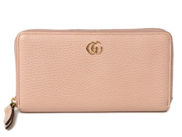 m2204 14 g 1 Gucci Long Wallet Petit Marmont Pink Beige