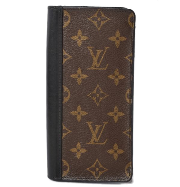 m2204 17 lv 1 Louis Vuitton Tanon Wallet Long Monogram Macassar