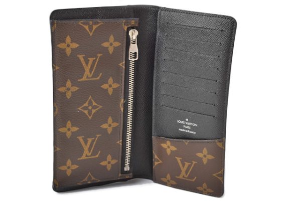 m2204 17 lv 6 Louis Vuitton Tanon Wallet Long Monogram Macassar