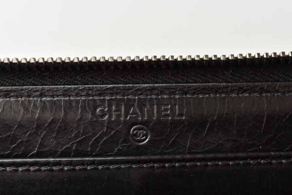 m2204 18 ch 11 Chanel Long Wallet Votez Coco Black