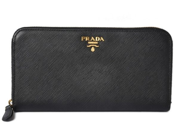 m2204 21 p 1 Prada Long Wallet Saffiano Metal Black