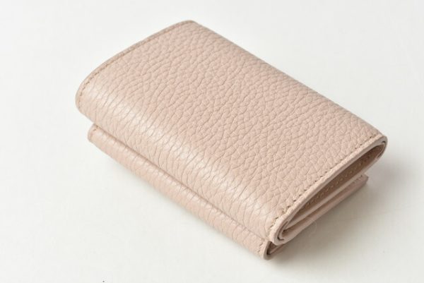 m2204 24 p 3 Prada Mini Wallet Folding Daino Beige