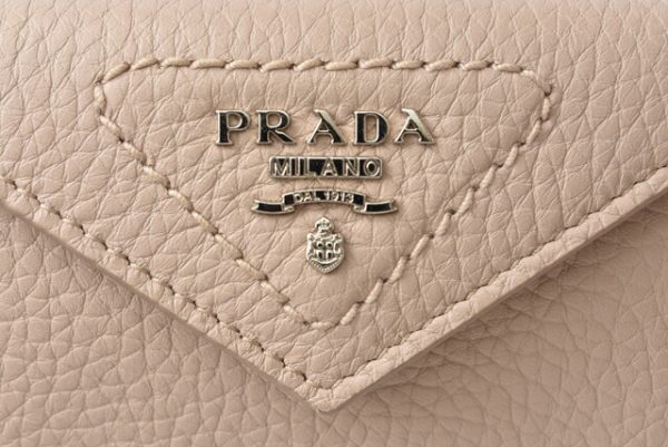 m2204 24 p 4 Prada Mini Wallet Folding Daino Beige