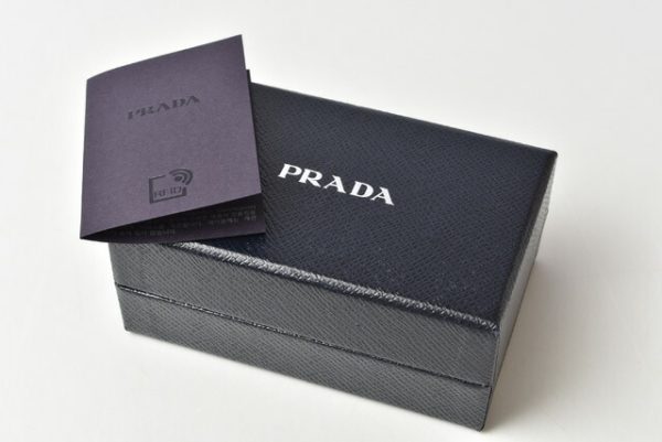 m2204 24 p 9 Prada Mini Wallet Folding Daino Beige