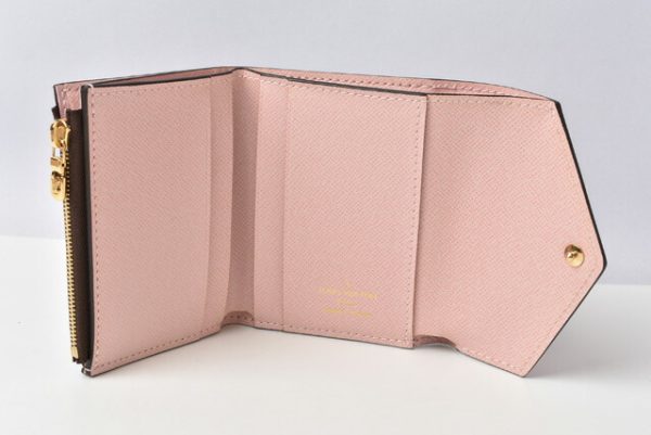 m2204 38 lv 7 Louis Vuitton Mini Wallet Damier Ebene Rose Ballerine