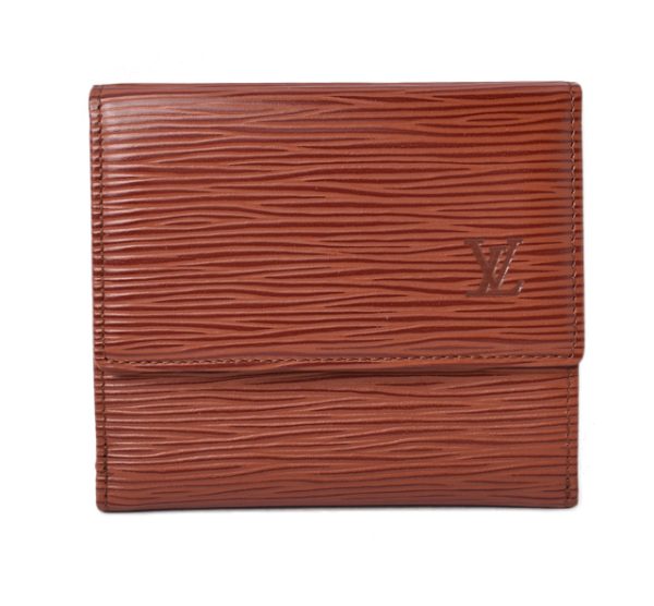 m2204 39 lv 1 Louis Vuitton Wallet Portomonebier Epi Kenyan Brown