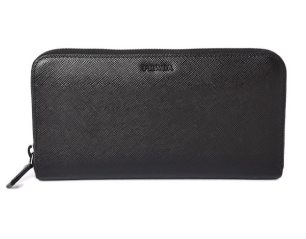 m2204 44 p 1 Prada Long Wallet Saffiano Black