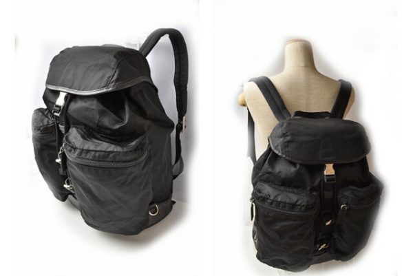 m2204 49 p 2 Prada Rucksack Backpack Nylon Black