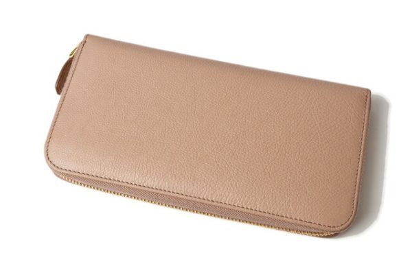 m2204 60 p 2 Prada Long Wallet Saffiano Triang Beige