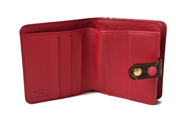 m2205 01 lv 9 Louis Vuitton Wallet Monogram Cherry